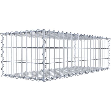 Gabiondeco - Gabion 100 cm x 30 cm x 40 cm (L x H x P). mailles 5 x 10 cm. Spirale - Made in Germany (1/5)