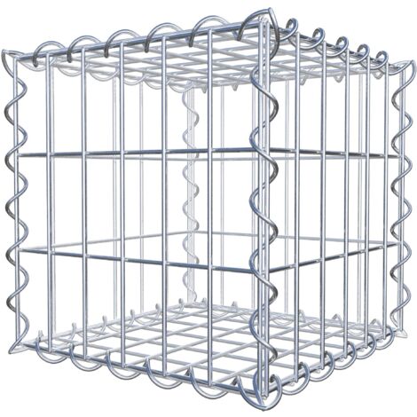 Gabiondeco - Gabion 30 cm x 30 cm x 30 cm (L x H x P). mailles 5 x 10 cm. Spirale - Made in Germany