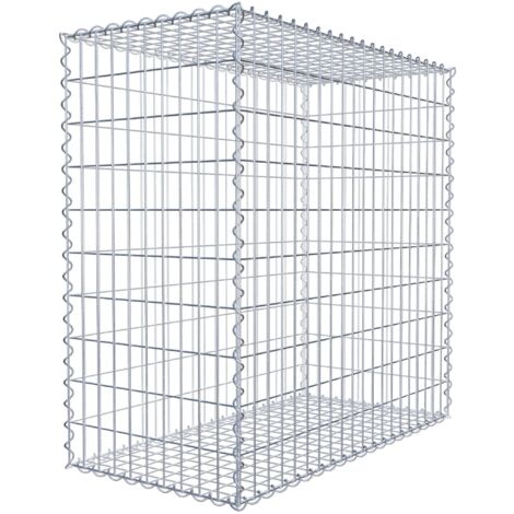 Gabiondeco - Gabion 100 cm x 100 cm x 50 cm (L x H x P). mailles 5 x 10 cm. Spirale - Made in Germany