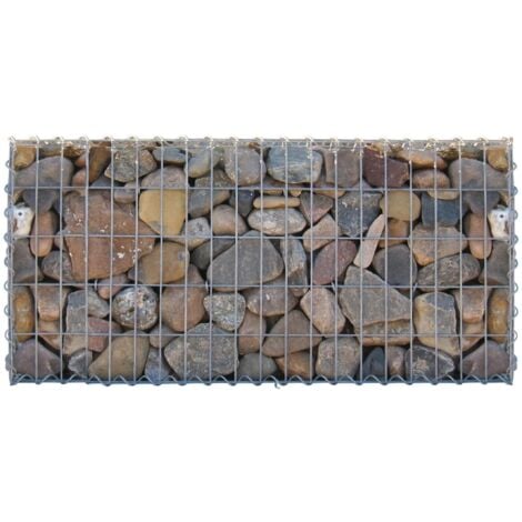 Gabiondeco - Gabion 100 cm x 50 cm x 20 cm (L x H x P). mailles 5 x 10 cm. Spirale - Made in Germany