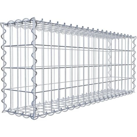 Gabiondeco - Gabion 100 cm x 40 cm x 20 cm (L x H x P). mailles 5 x 10 cm. Spirale - Made in Germany