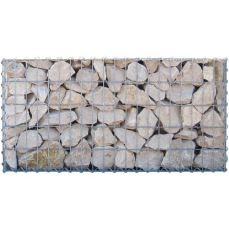 Gabiondeco - Gabion 100 cm x 40 cm x 20 cm (L x H x P). mailles 5 x 10 cm. Spirale - Made in Germany