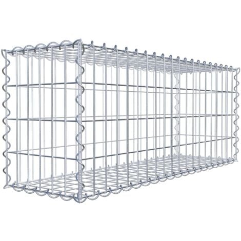 Gabiondeco - Gabion 100 cm x 40 cm x 30 cm (L x H x P). mailles 5 x 10 cm. Spirale - Made in Germany