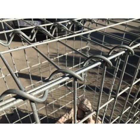 Gabiondeco - Gabion 100 cm x 40 cm x 30 cm (L x H x P). mailles 5 x 10 cm. Spirale - Made in Germany