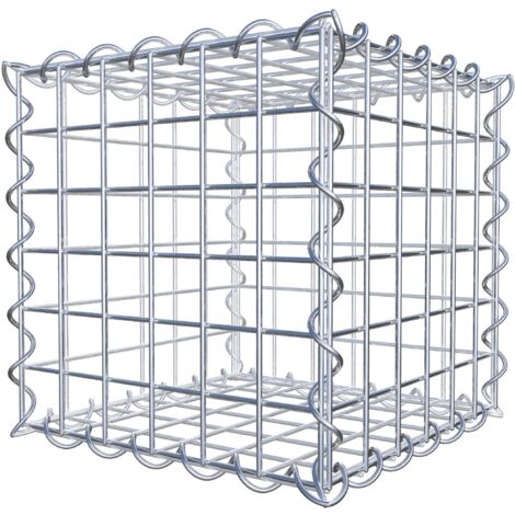 Gabiondeco - Gabion 30 cm x 30 cm x 30 cm (L x H x P). mailles 5 x 5 cm. Spirale - Made in Germany