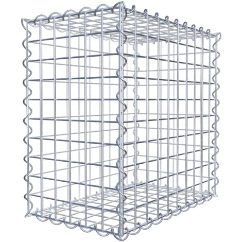 Gabiondeco - Gabion 50 cm x 50 cm x 30 cm (L x H x P). mailles 5 x 5 cm. Spirale - Made in Germany