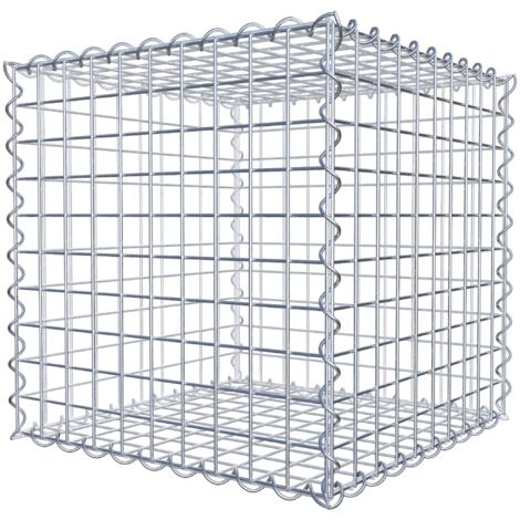Gabiondeco - Gabion 50 cm x 50 cm x 50 cm (L x H x P). mailles 5 x 5 cm. Spirale - Made in Germany