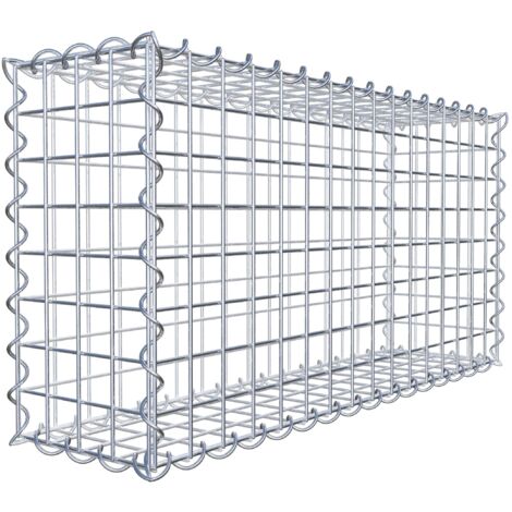 Gabiondeco - Gabion 80 cm x 40 cm x 20 cm (L x H x P). mailles 5 x 5 cm. Spirale - Made in Germany