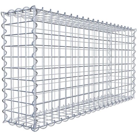 Gabiondeco - Gabion 100 cm x 50 cm x 20 cm (L x H x P). mailles 5 x 5 cm. Spirale - Made in Germany