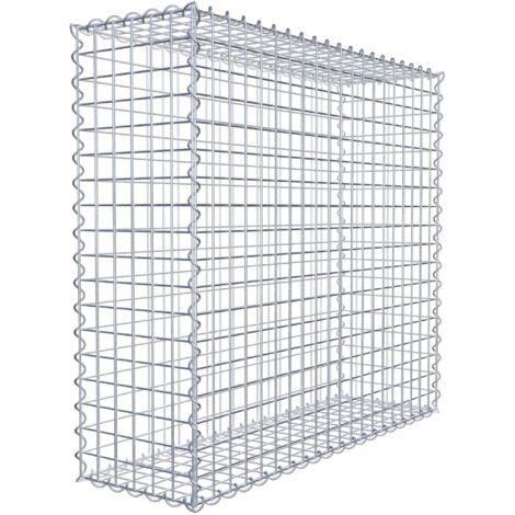 Gabiondeco - Gabion 100 cm x 90 cm x 30 cm (L x H x P). mailles 5 x 5 cm. Spirale - Made in Germany (1/7)