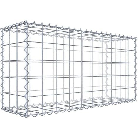 Gabion 100 x 50 x 30 cm - Qualité Made in Germany - Mailles Carrées 10 x 10 cm - GabionDeco®