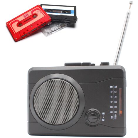 Radio FISHTEC Recording - Cassette - MP3 - Port USB - FM - AM