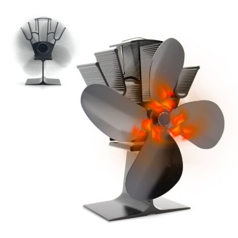 Ventilateur Cheminée FISHTEC gain de chaleur (1/5)