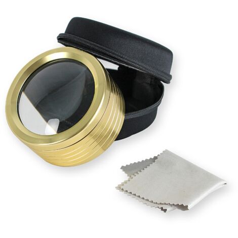 Loupe de Lecture FISHTEC à Poser Lumière 5 LEDs Grossissement 5X