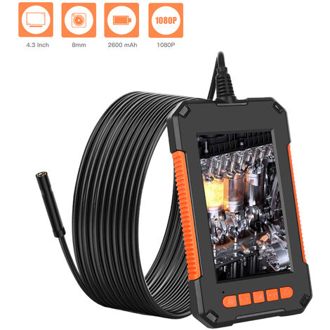 QYTeco - Caméra d'inspection vidéoscope Palmscope de poche avec écran et  lampe de poche Caméra d