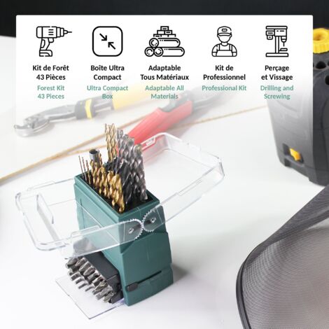 Coffret 46 Pièces Bosch Accessories - Embouts Vissage Et Douilles Pour Perceuse