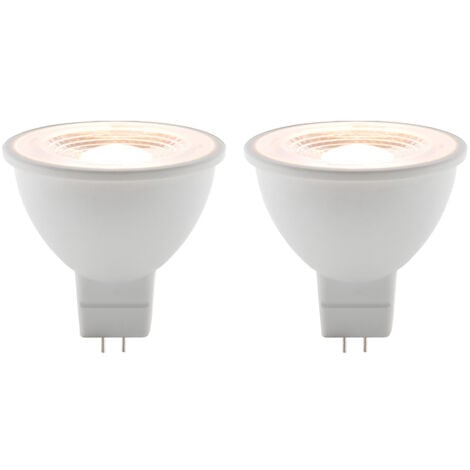 Lot de 2 spots LED 3,5W GU5,3 250lm 2700K - Blanc chaud - Elexity