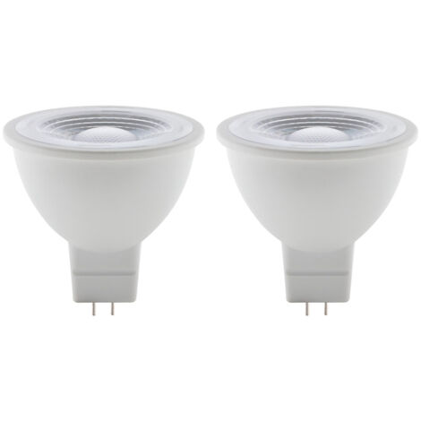 Lot de 2 spots LED 3,5W GU5,3 250lm 2700K - Blanc chaud - Elexity