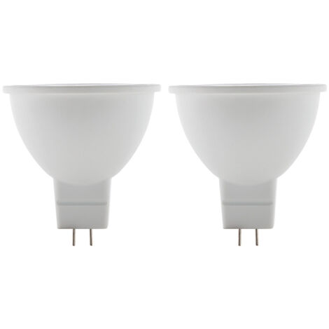Lot de 2 spots LED 3,5W GU5,3 250lm 2700K - Blanc chaud - Elexity