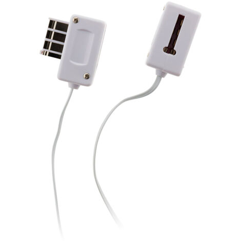 Rallonge téléphone mâle gigogne / femelle 8 plots 10m - Blanc - Zenitech