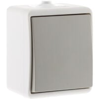 Conmutador de superficie IP54 - Gris - Zenitech