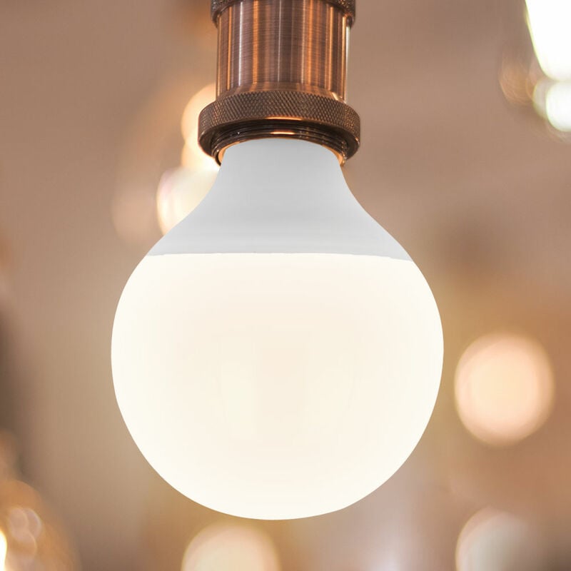 Lampe boule LED 11 watts E27 1055 lumens blanc chaud dimmable opale D 9,5 cm