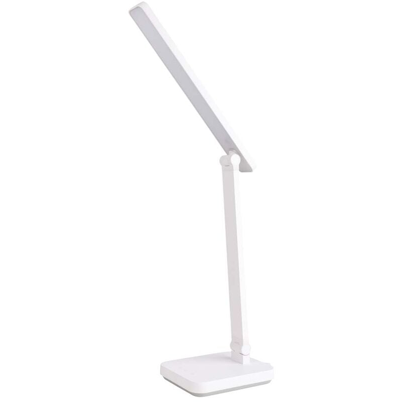 Lampe de table lampe d'extérieur dimmable lampe de table LED batterie USB  lampe de jardin, métal plastique opale noire, 3W 130Lm blanc chaud, DxH  10,6x36 cm