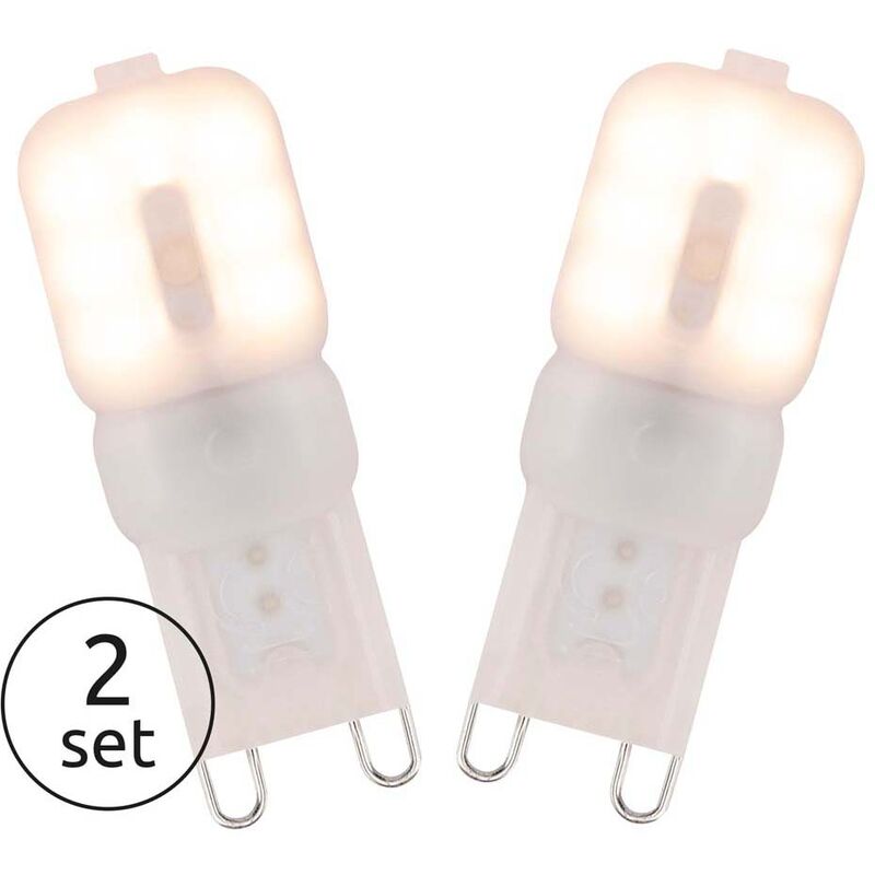 Ampoule LED G9 douille 2W 180lm lampe lot de 2