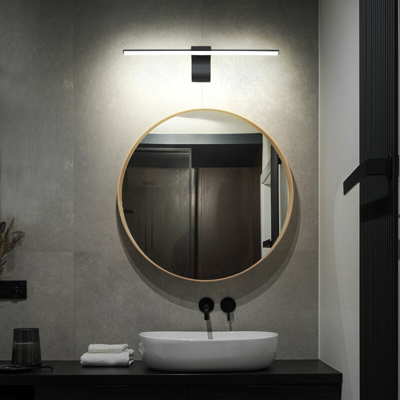 Lampe de vanité pour salle de bain, lavabo, noir, 10W, style