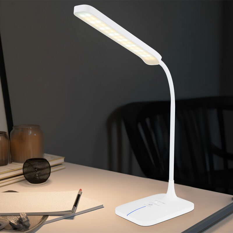 LED Lampe de Bureau Articulée à Bras Flexible Intensité/Température  Réglable, Lampe de Chevet d'Architecte