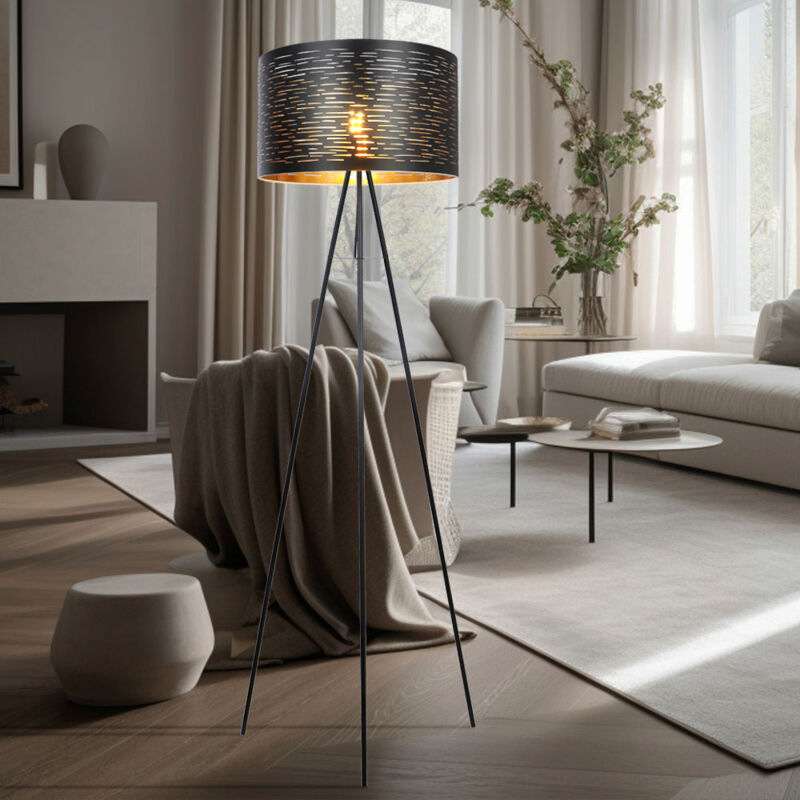 BEL AIR HOME Pied De Salon OSLO Blanc - Hauteur Réglable 140-176,5cm - Style Nordique