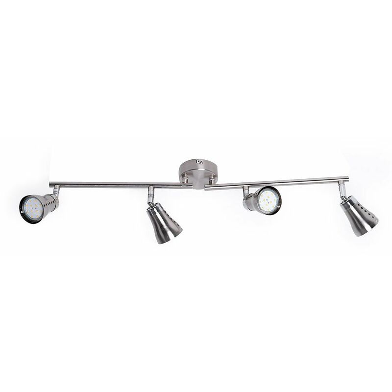 Spot de plafond LED 9 watts spot mobile verre nickel mat ACTION  938803640000