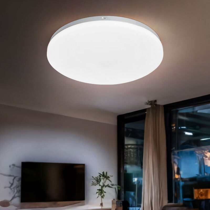 Plafonnier LED lampe de salon éclairage couloir lampe à économie d'énergie  blanc 41265-18