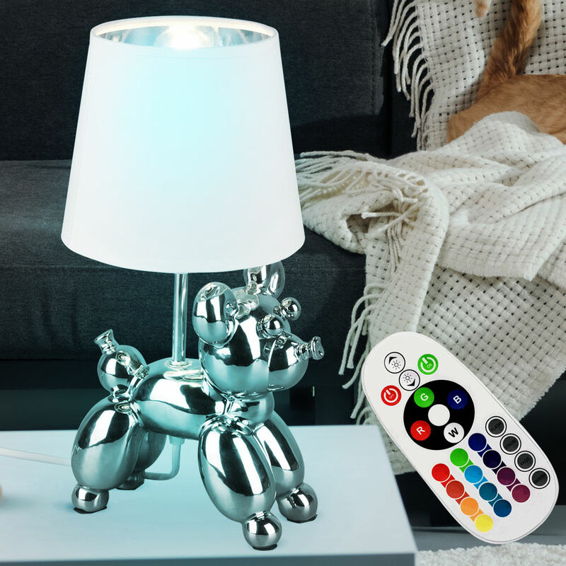 Lampe de Table à LED avec chat Orange et animaux, design nordique
