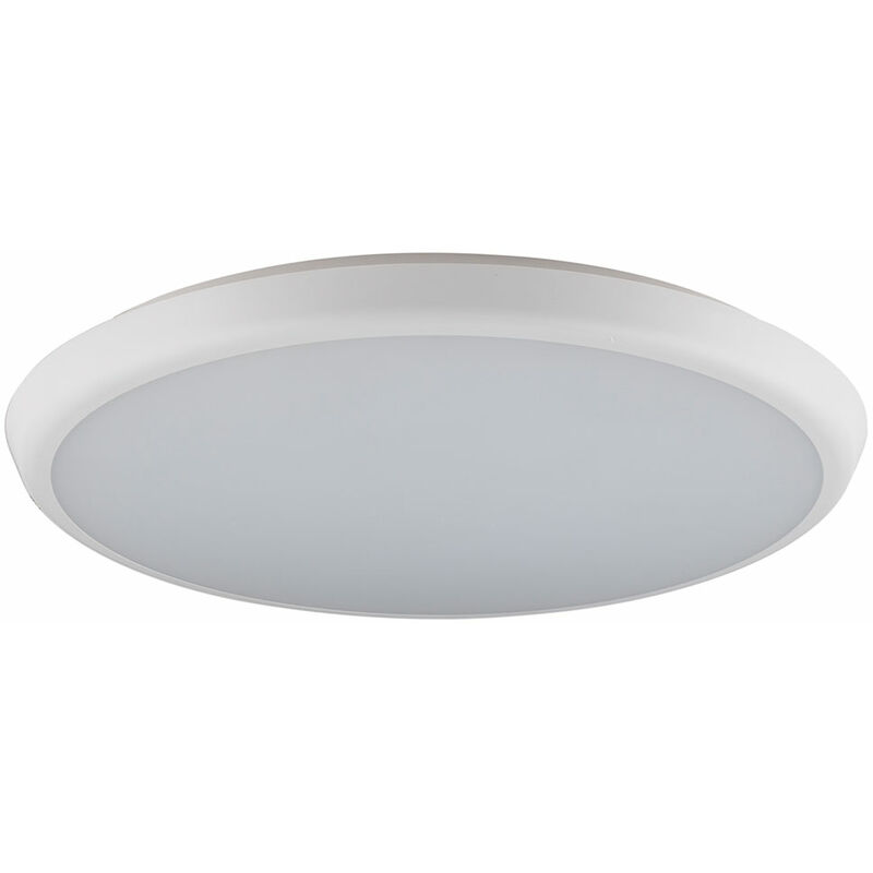 Plafonnier extérieur lampe de jardin IP65 plafonnier en métal avec  détecteur de mouvement, métal plastique blanc