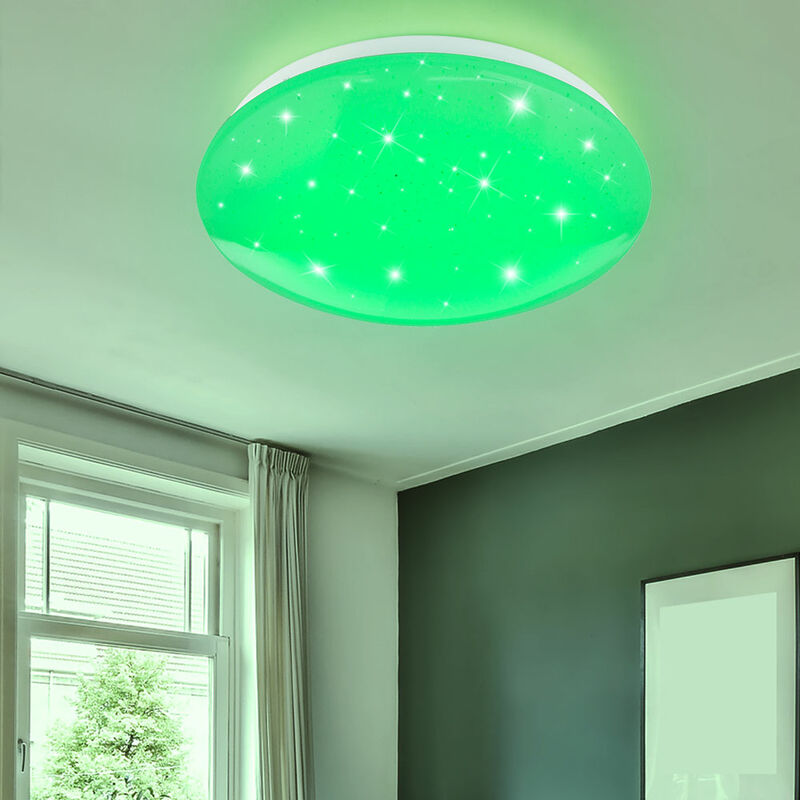 Plafonnier LED Ciel Étoilé Télécommande Chambre Lampe RGB Dimmable