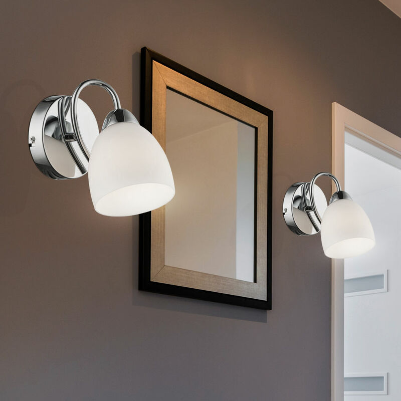 LED Plafond Lumière Lampe Couloir Travail Chambre Éclairage Verre Spot  Chrome
