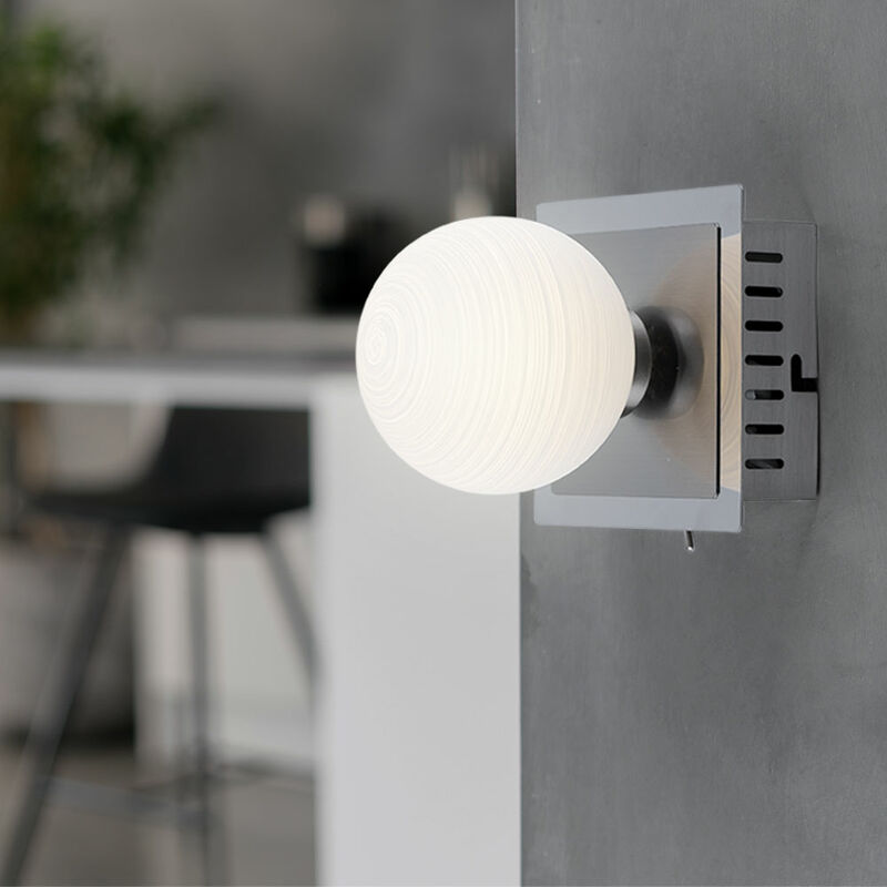 Applique murale LED en or noir, lampe de couloir, lampe d'escalier, lampe  de salon, 6W 230lm blanc chaud, LxH 21x15 cm, ETC Shop: lampes, mobilier,  technologie. Tout d'une source.