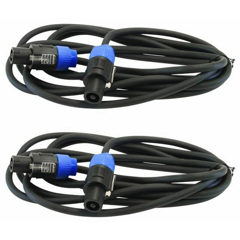 Pack de 2 Câbles d'enceinte Real Cable haut-parleur 1,3² 2X3M00 Blanc