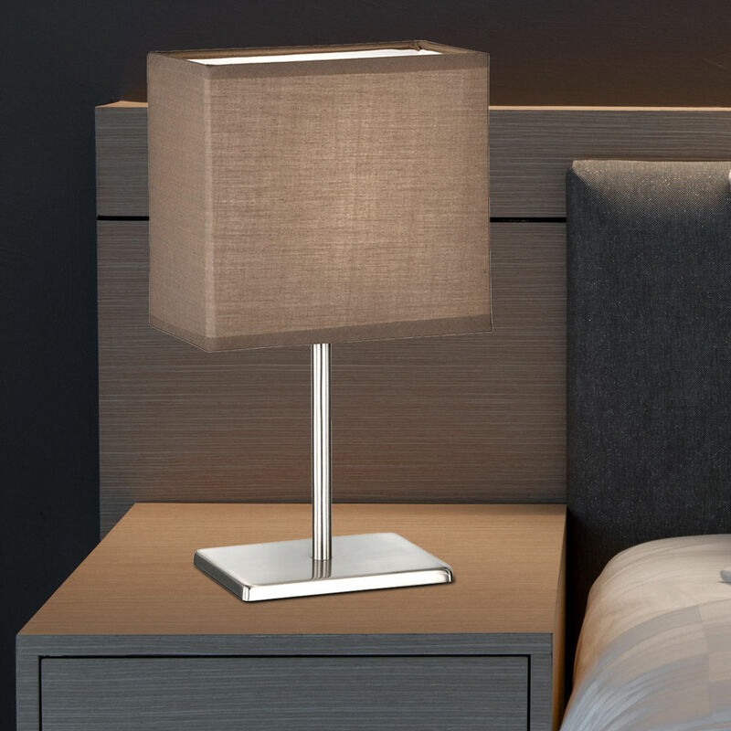 Lampe de table lampe de table lampe décorative lampe d'appoint lampe de sel  lampe en cristal lampe de chevet, câble USB, cristal de sel en bois marron,  1x LED 5W blanc chaud