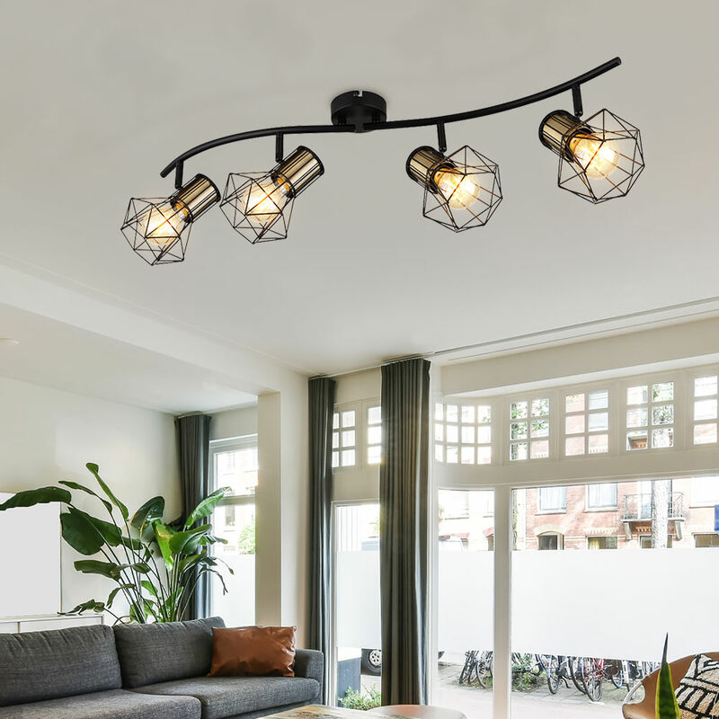 Plafonnier LED 3-spots orientable éclairage plafond GU10 9W 750lm salon  bureau