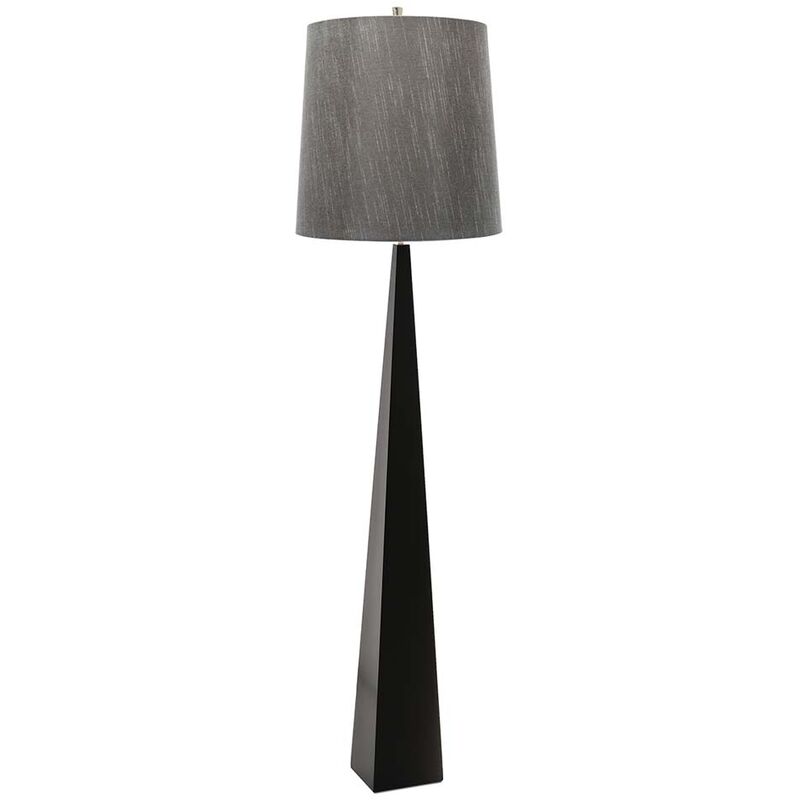 Lampadaire lampadaire salon lampe acier noir H 181 cm 1 lumière