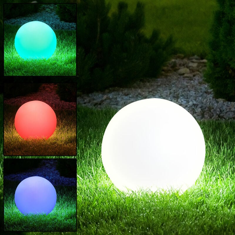 Boule LED RGBW 30cm, avec télécommande
