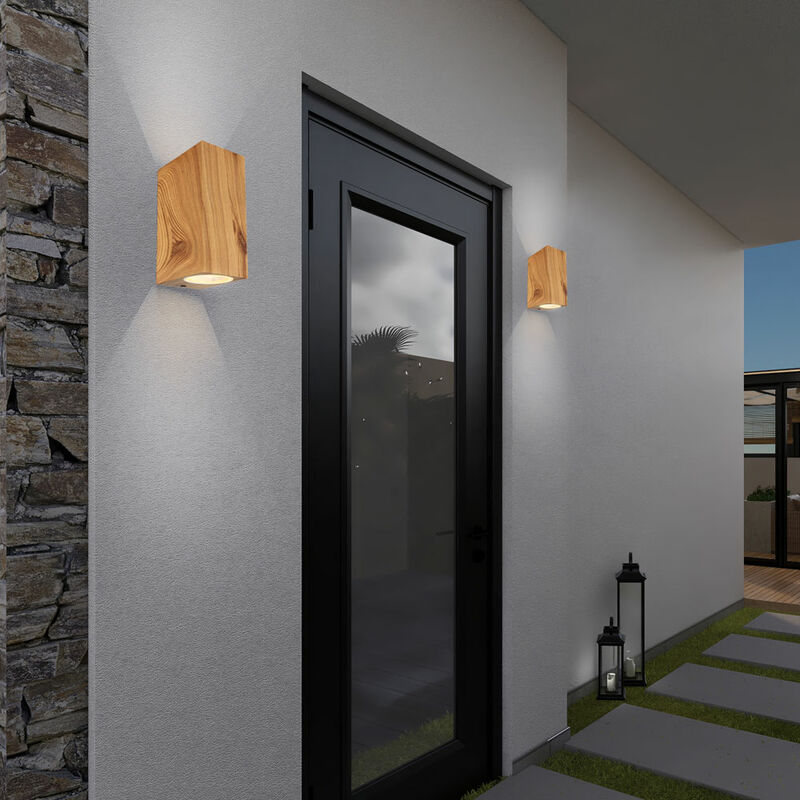 Eglo Applique LED Metrass 2 - Plafonnier 2 Flammes Nickel Mat - Lumière Blanc Chaud