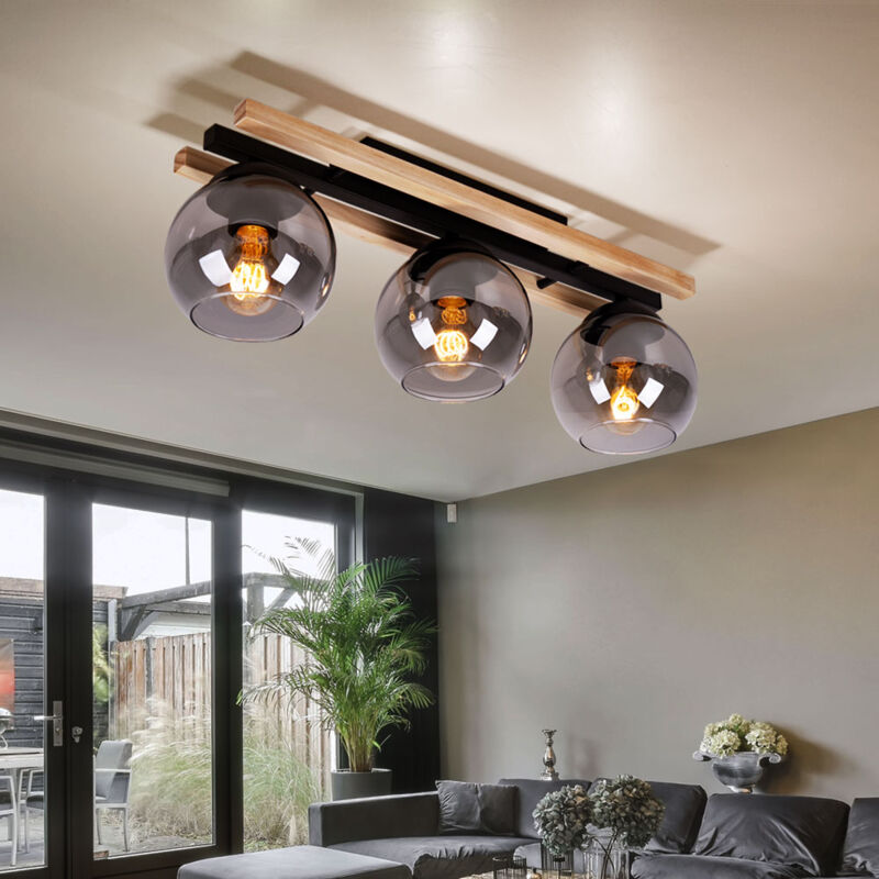 Plafonnier Led 2 Spots Orientables Finition Nickel Matte, Anneaux De