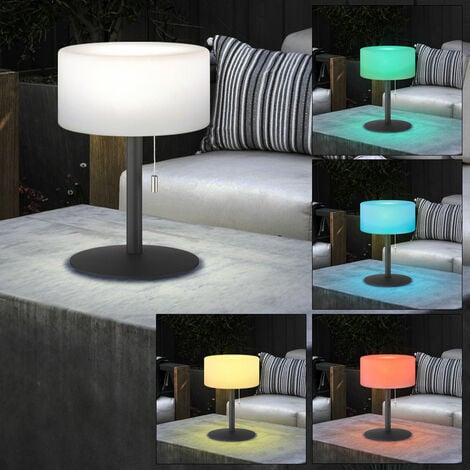 B.K.Licht I Lampe de table d'extérieur à LED I Lampe de table IP44