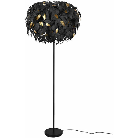 Lampadaire LED dimmable lampadaire salon lampadaire design noir, commande  de couleur CCT avec interrupteur à pied, 23W 2700lm 2700K 4000K 6000K,  LxHxP 32x118x24 cm