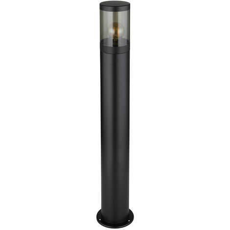 Lampadaire, lampadaire, éclairage extérieur, lampadaire, fumée.Lampe de sol de jardin extérieur, contrôle par application, acier inoxydable, 1x Smart RGB LED 10W 806Lm, DxH 14x80 cm