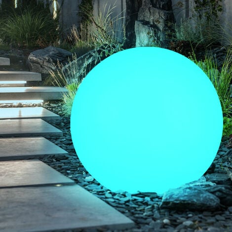 Lampe boule enfichable boule de jardin lumière LED télécommande