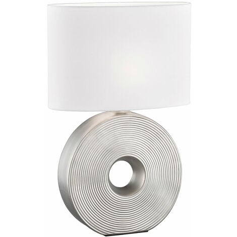 Jago® Lampe de Table Tactile - Lot de 2, avec Abat-Jour en Tissu, Ampoule  E14, Max. 60 W ou LED Dimmable, Hauteur 29.5 cm - Lampe de Chevet, à Poser